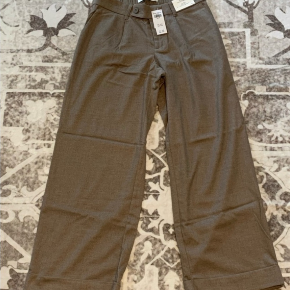 Hollister Women's Wide Leg Pants - Brown